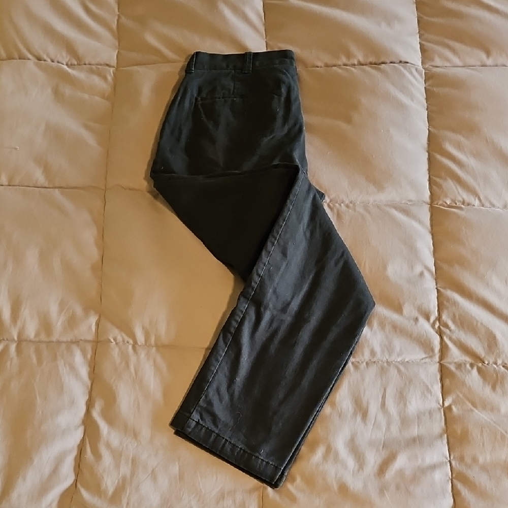 J.Crew Mens Forrest Green Flannel Lined Chinos.
